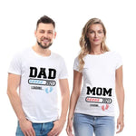 t-shirt couple dad mom