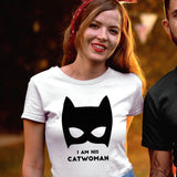 tee-shirts couple modele femme Catwaman
