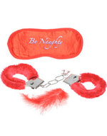 Accessoires couple plume menottes rouge loup