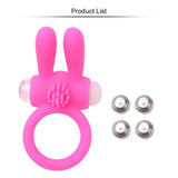 Anneau Vibrant rose aux Oreilles de Lapin