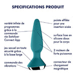 Sextoy connecté SAtisfyer plus anal USB épais