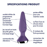 Sextoy connecté SAtisfyer plus anal USB poil long