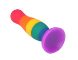 Grossiste plug anal ventouse multicolore pride douillet