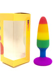 Grossiste plug anal multicolore pride traditionnel