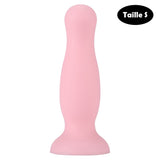 Grossiste plug anal ventouse rose pastel traditionnel