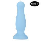 Grossiste plug anal ventouse bleu pastel douillet