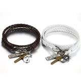 bracelet couple blanc et noir