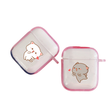 coques pour couple airpods chat