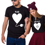Les deux t-shirts assortis pour couple plug and play