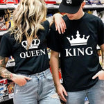 t-shirt couple king queen 
