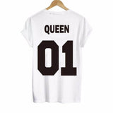 t-shirt queen blanc