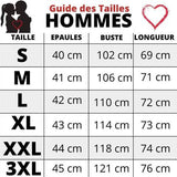Guide des tailles T-Shirts Couple Promesse Homme