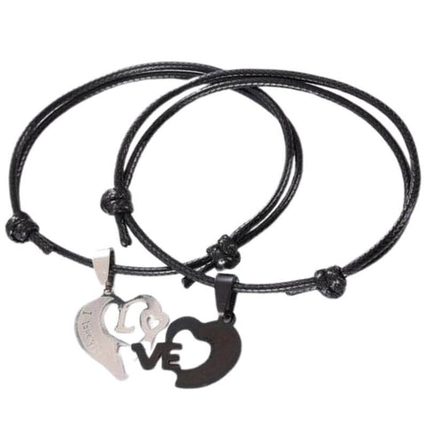 Bracelets couple cordon or ou argent ETERNELS