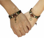 bracelet cuir duo pour amoureux