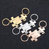 Porte-clés couple puzzle personnalisable