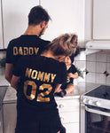 Les 2 T-shirt Couple Daddy 01/Mommy 02