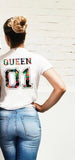 T-shirt queen pour couple modele femme