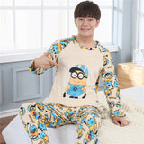 pyjamas pour couple en deux parties en coton