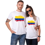 Colombien t-shirts pour couple assortis