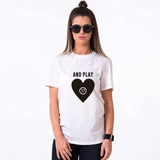 T-shirt plug and play modele femme blanc polyester