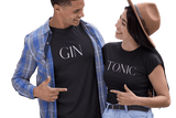 tee-shirt couple gin tonic pour fêtard