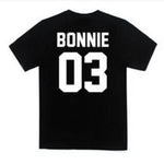 tee-shirt couple bonnie