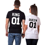 t-shirt couple king queen