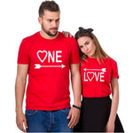 tee-shirt saint valentin couple